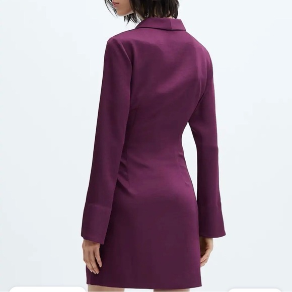 Mango (MNG) Silk Wrap Belt Dress Size 4 - Picture 2 of 9